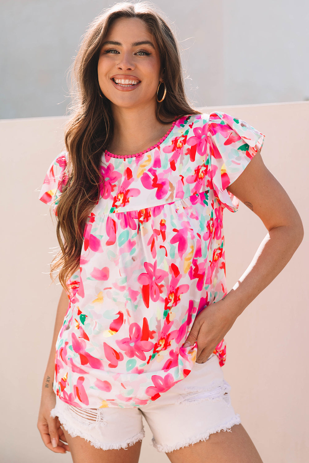 The Pink Petals Blouse