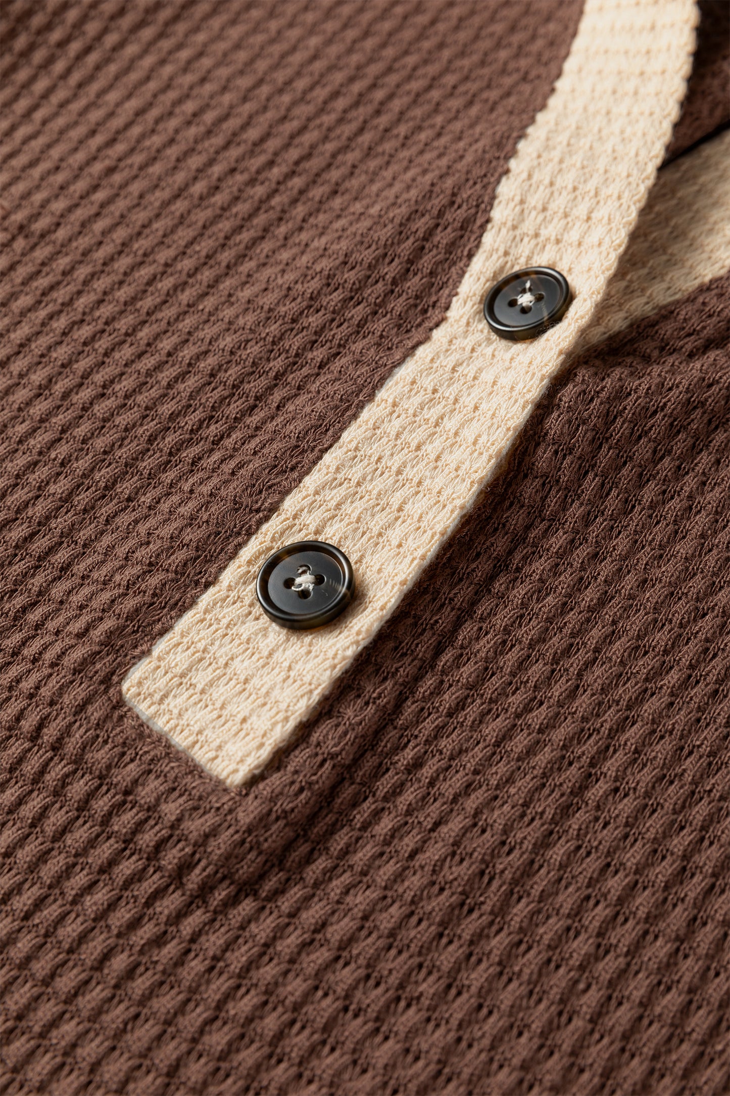 Cozy Cabin Contrast Henley