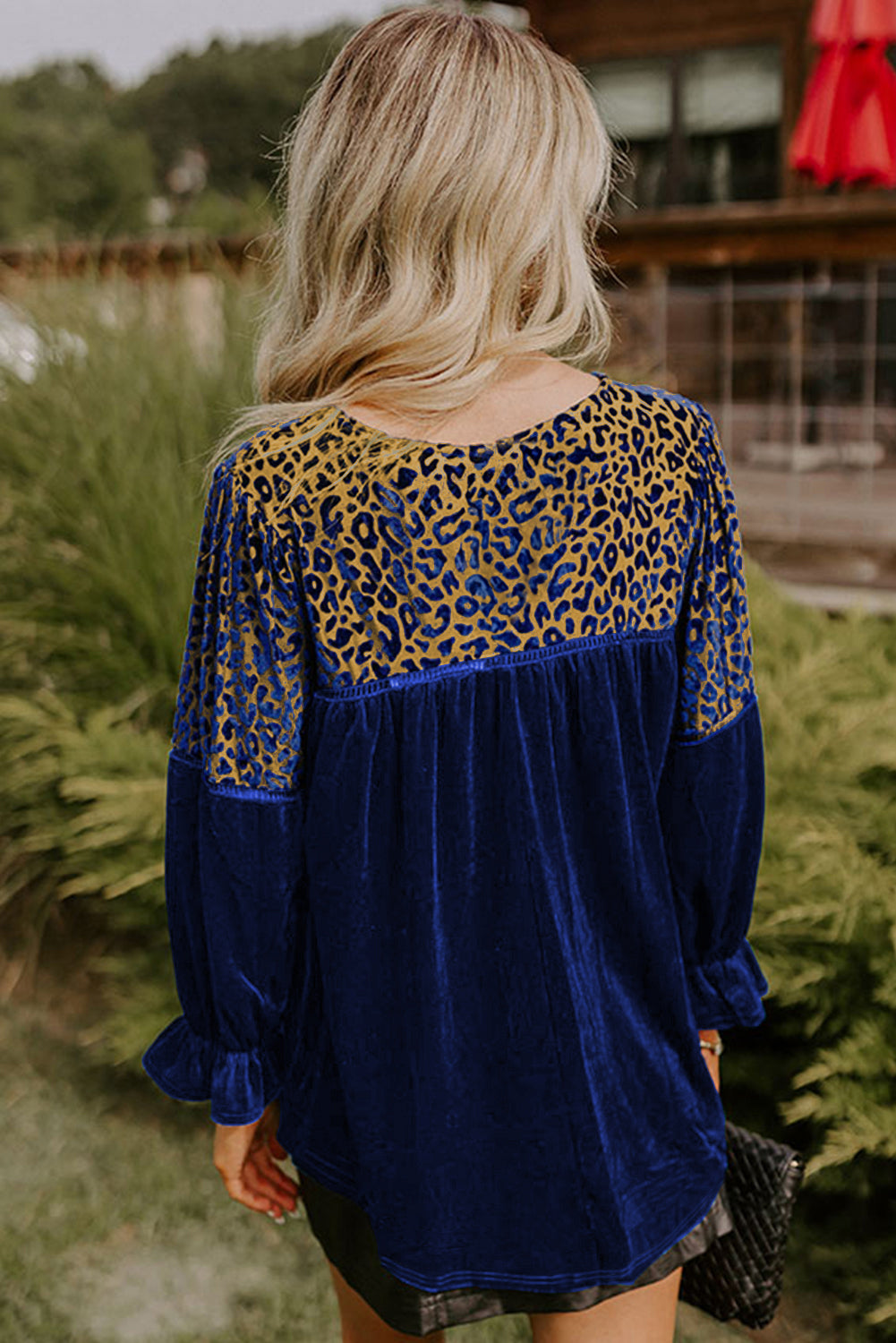 Royal Wild Velvet Blouse