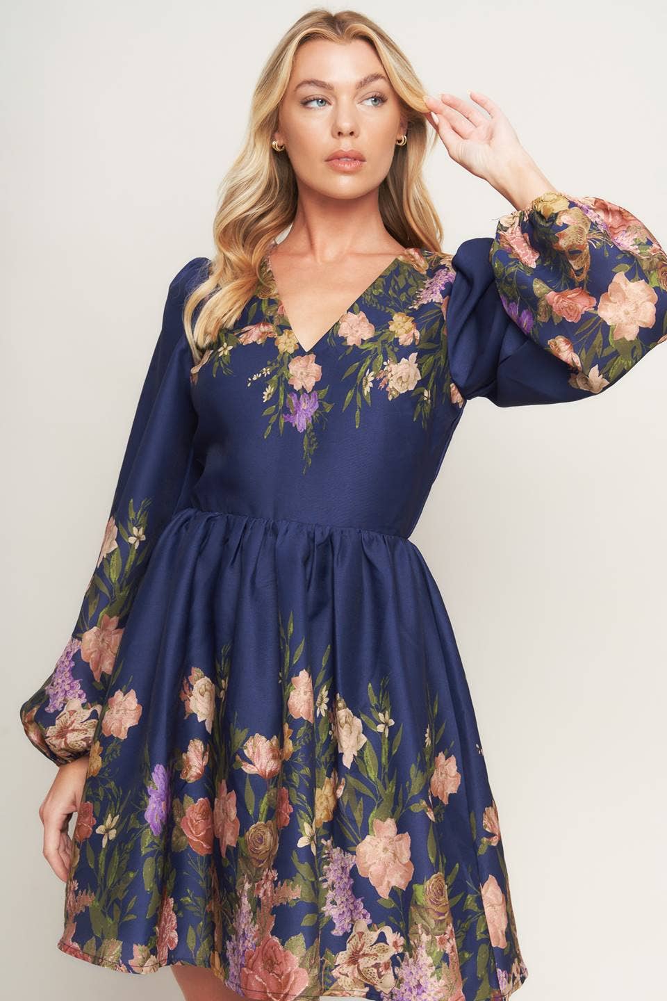 The Midnight Garden Floral Dress