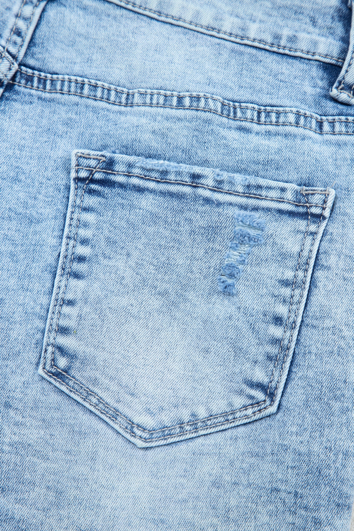 Coastal Fringe Denim Shorts
