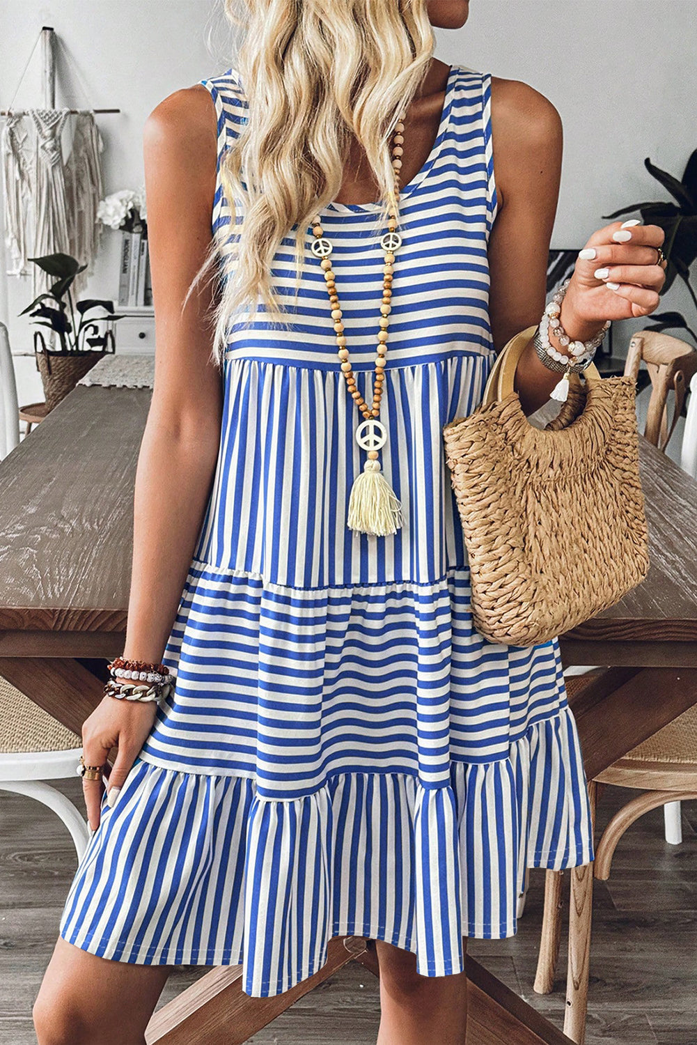 Seaside Stroll Tiered Dress