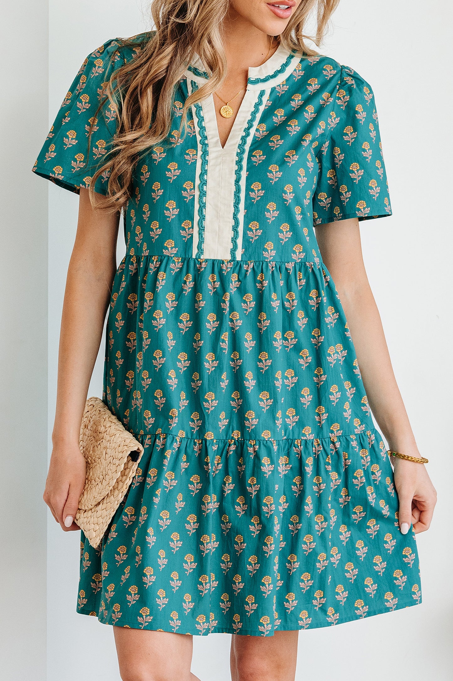 The Emerald Meadow Mini Dress