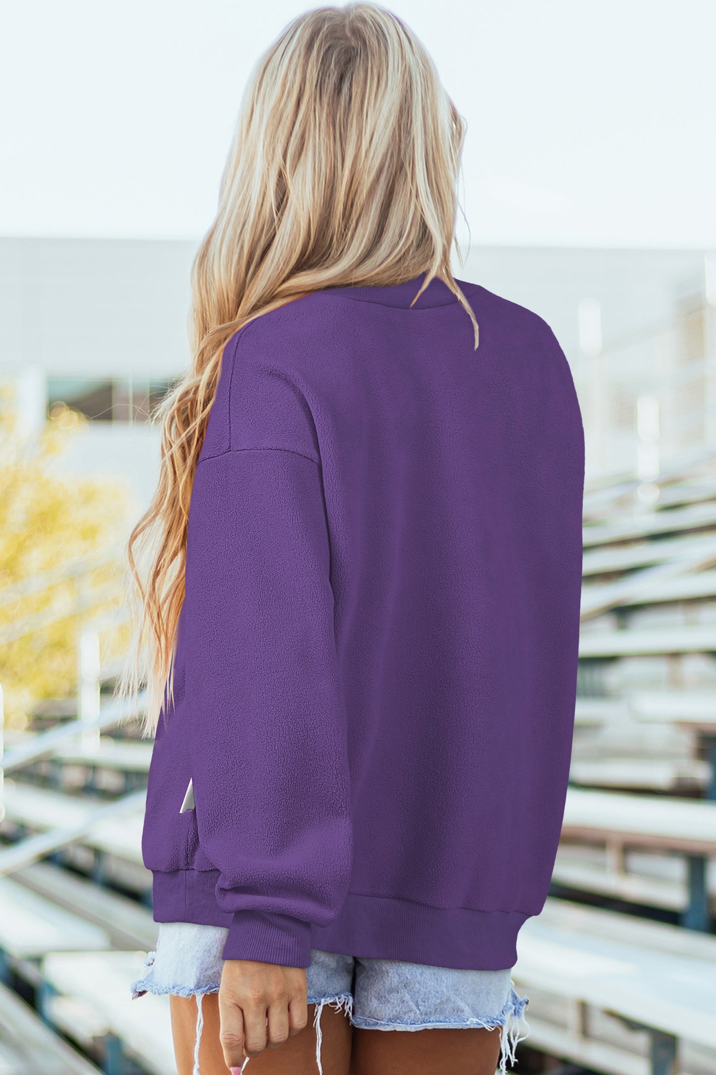 Violet Comfort Crew Pullover