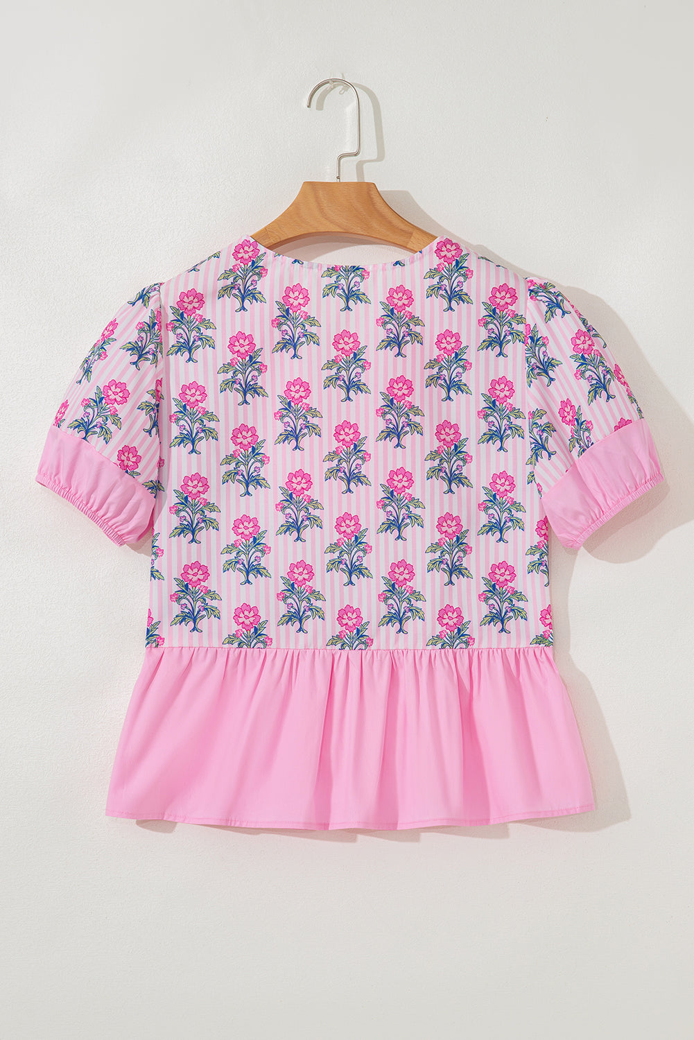 Blushing Garden Peplum Blouse
