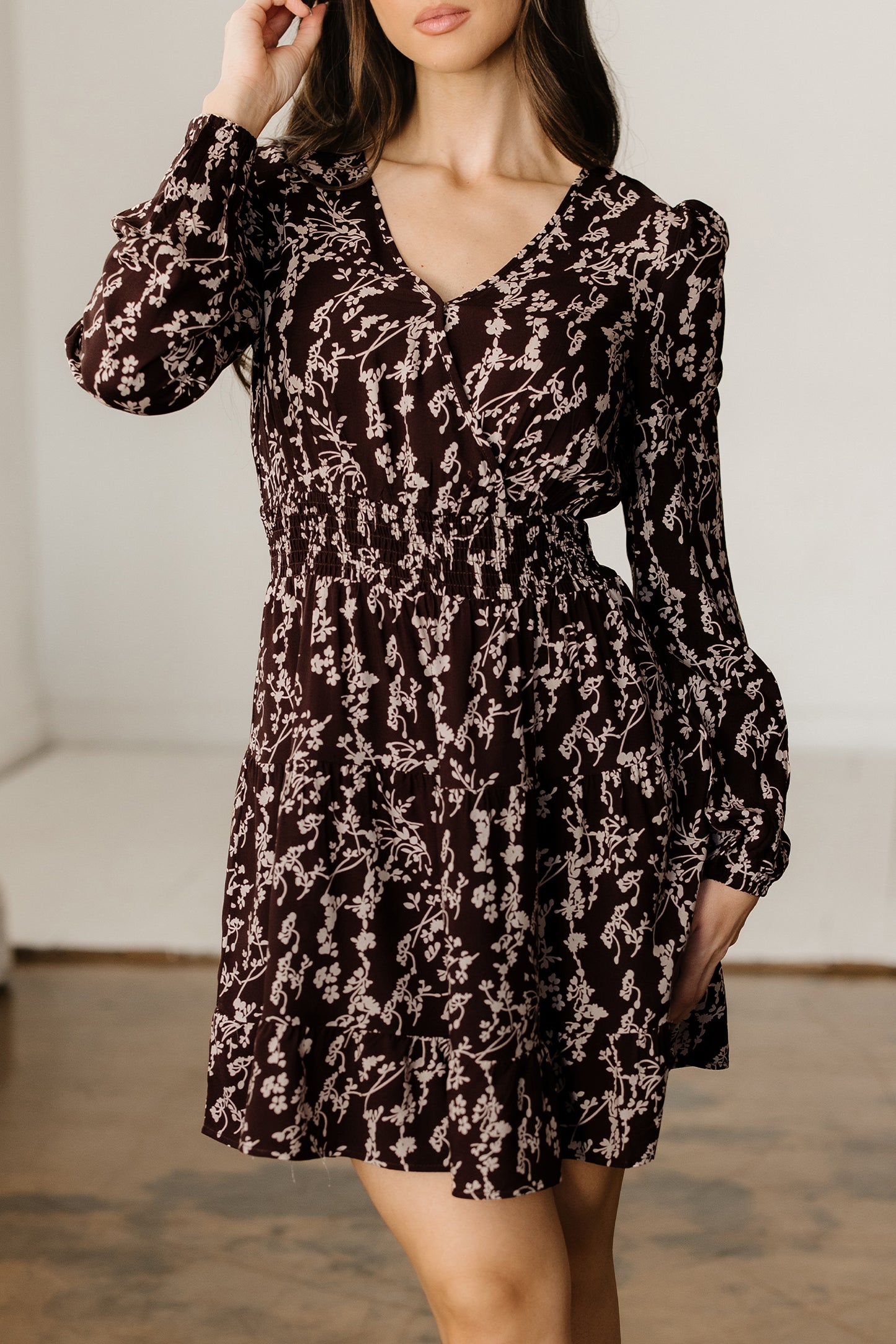 Chestnut Bloom Smocked Dress