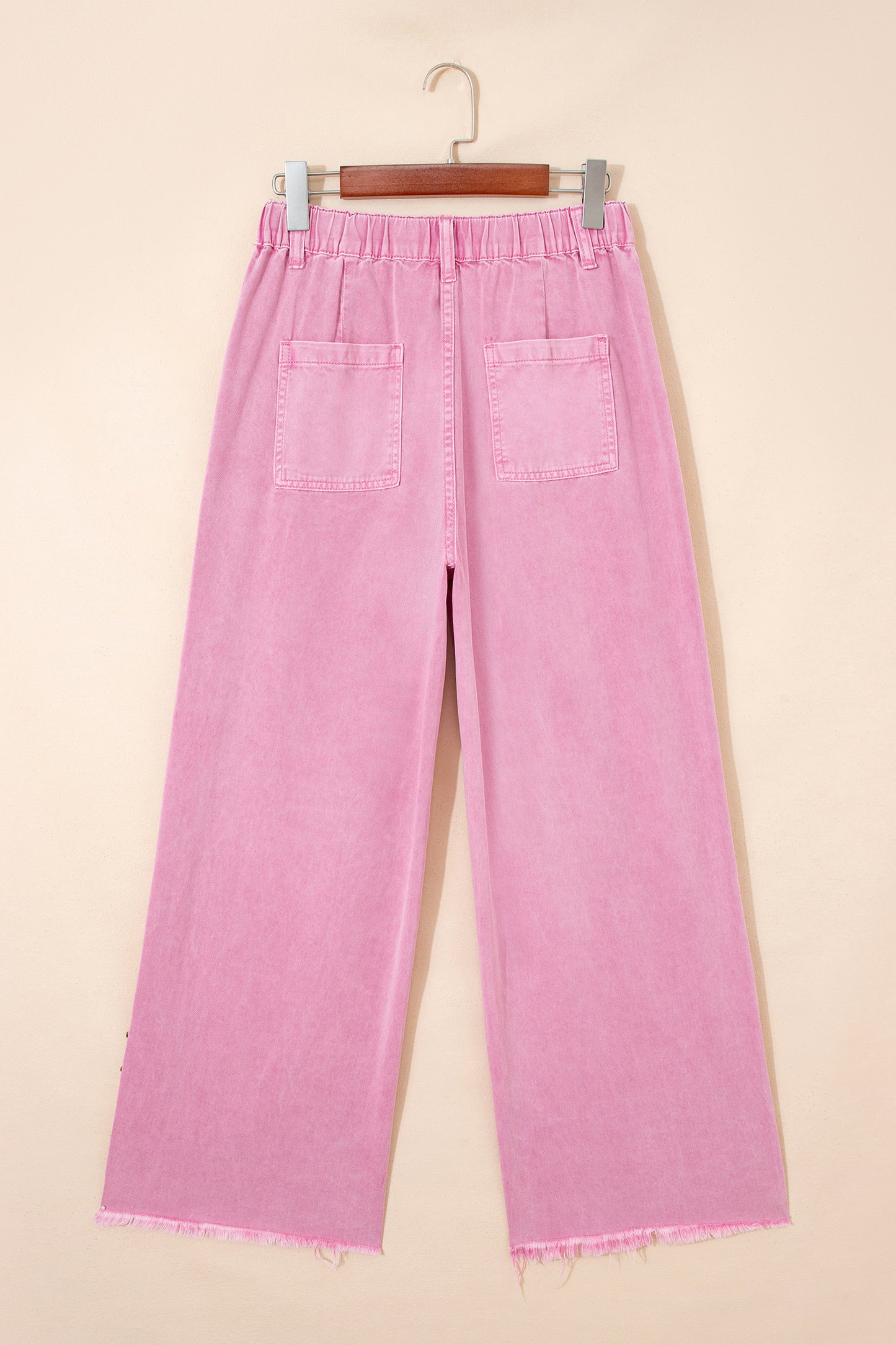 Pink Petal Studded Denim
