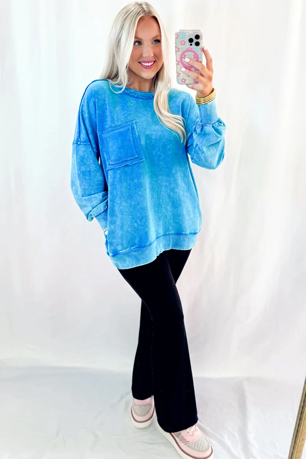Blue Pullover Sweatshirt