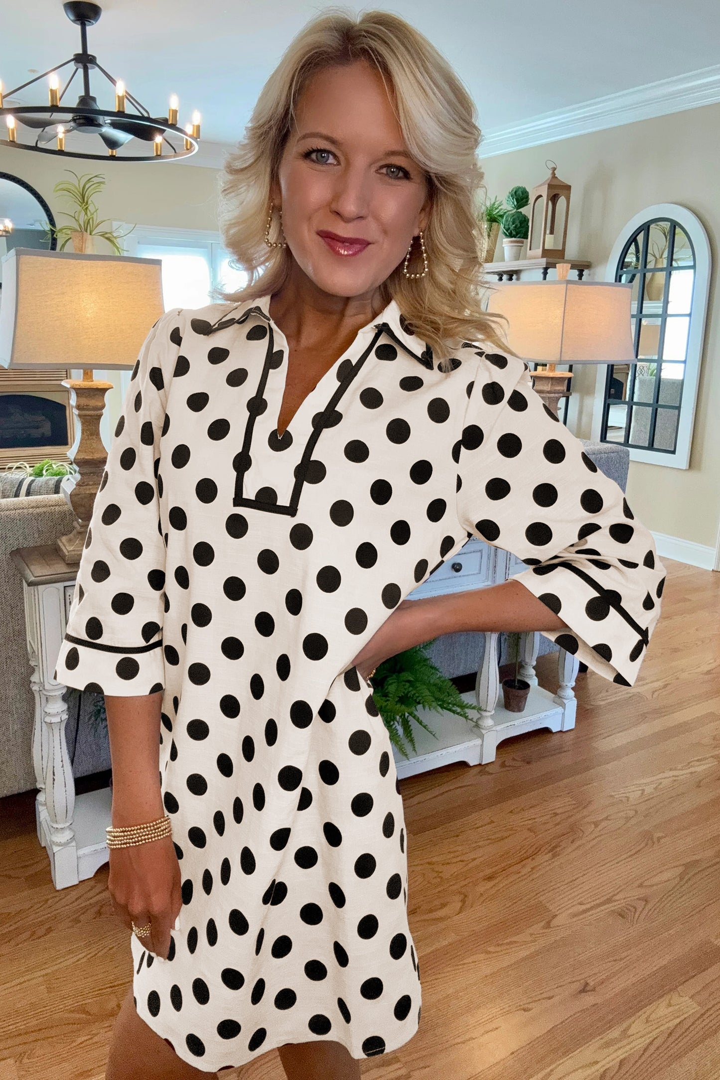 The Park Avenue Polka Dot Dress