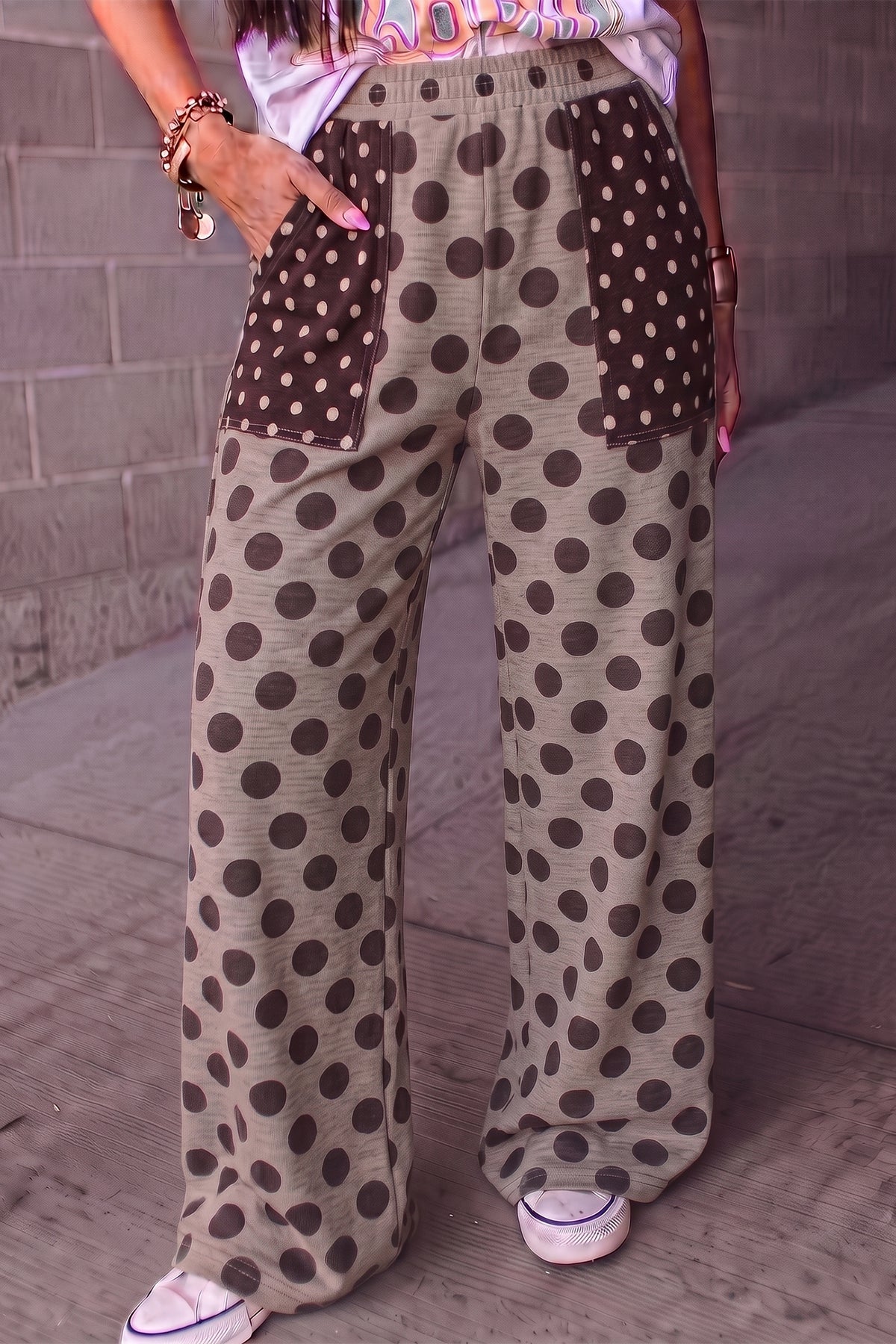 Dotty About You Wide Leg Pants