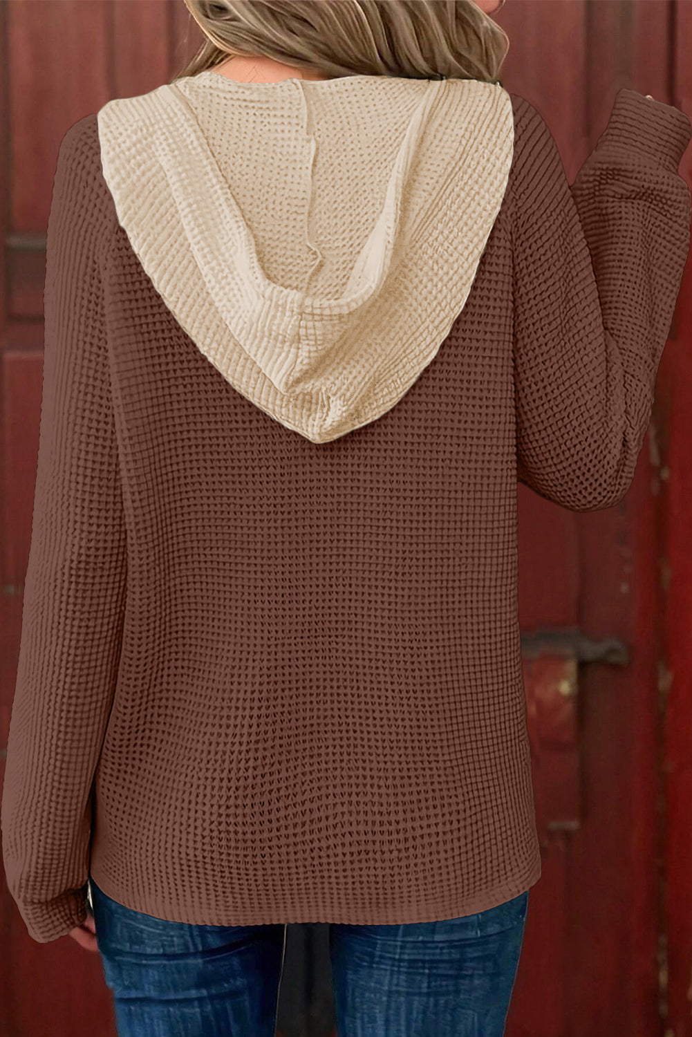 Cozy Cabin Contrast Henley