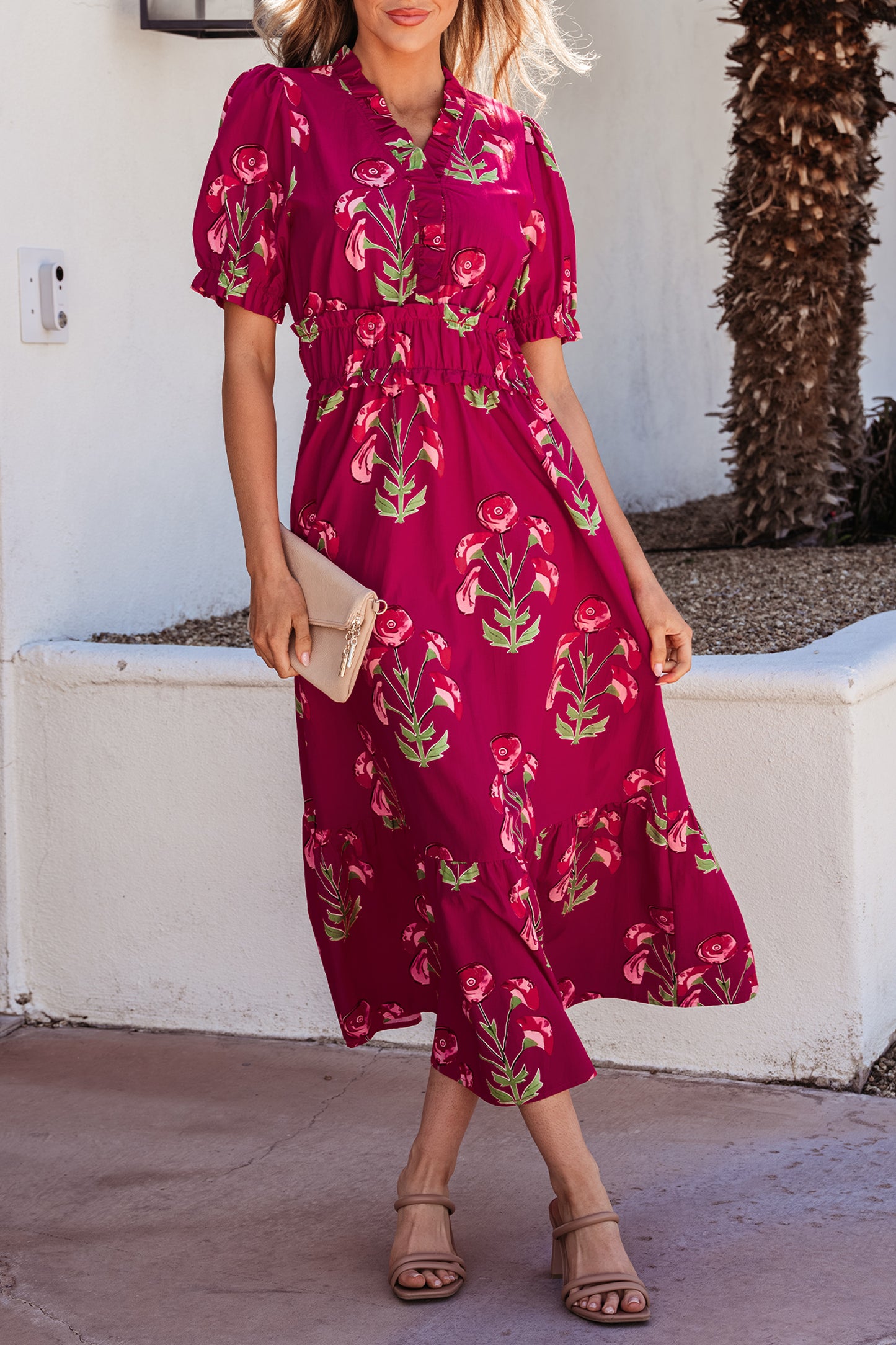 The Rosalie Garden Midi Dress