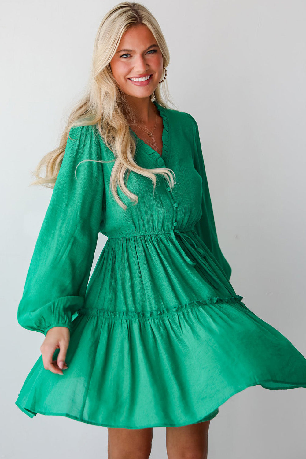 Emerald Meadow Mini Dress