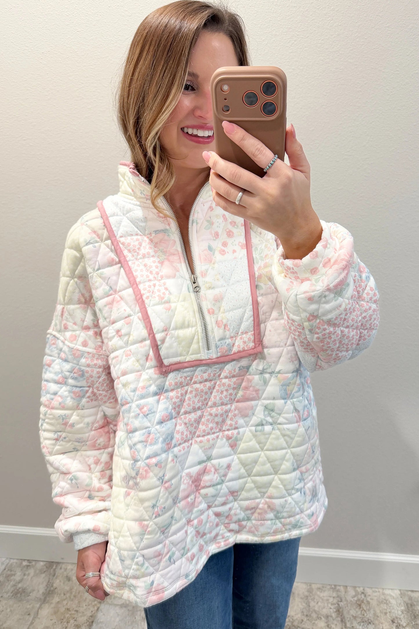 The Cottage Rose Quilt Pullover
