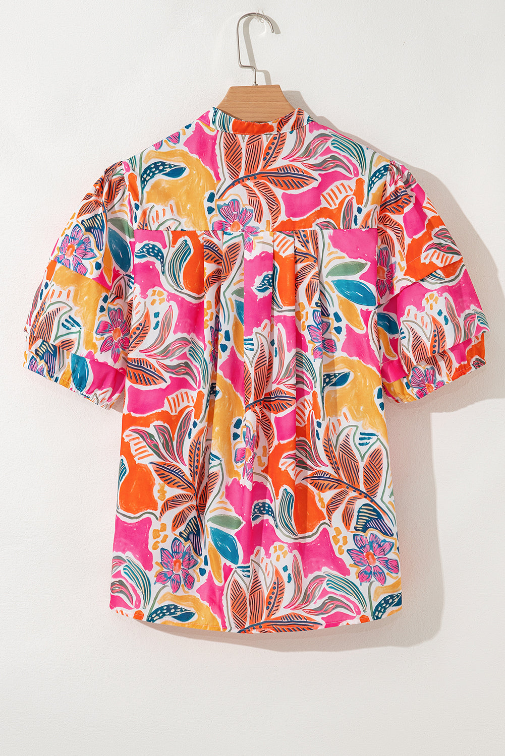 Sunset Palms Button Blouse