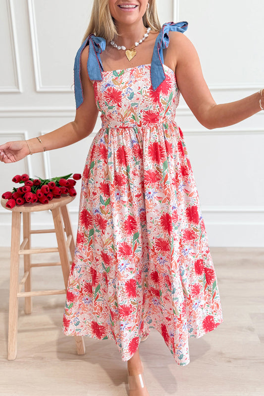 The Scarlet Garden Midi Dress