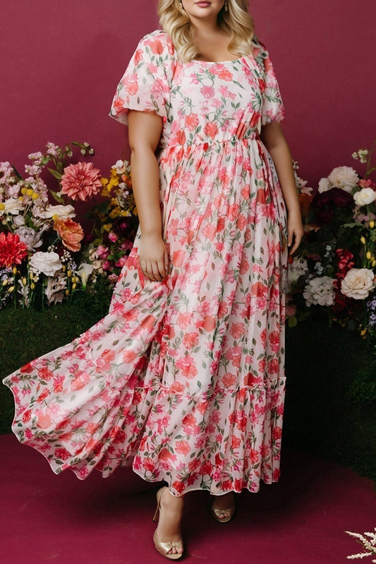 Blushing Meadow Maxi Dress
