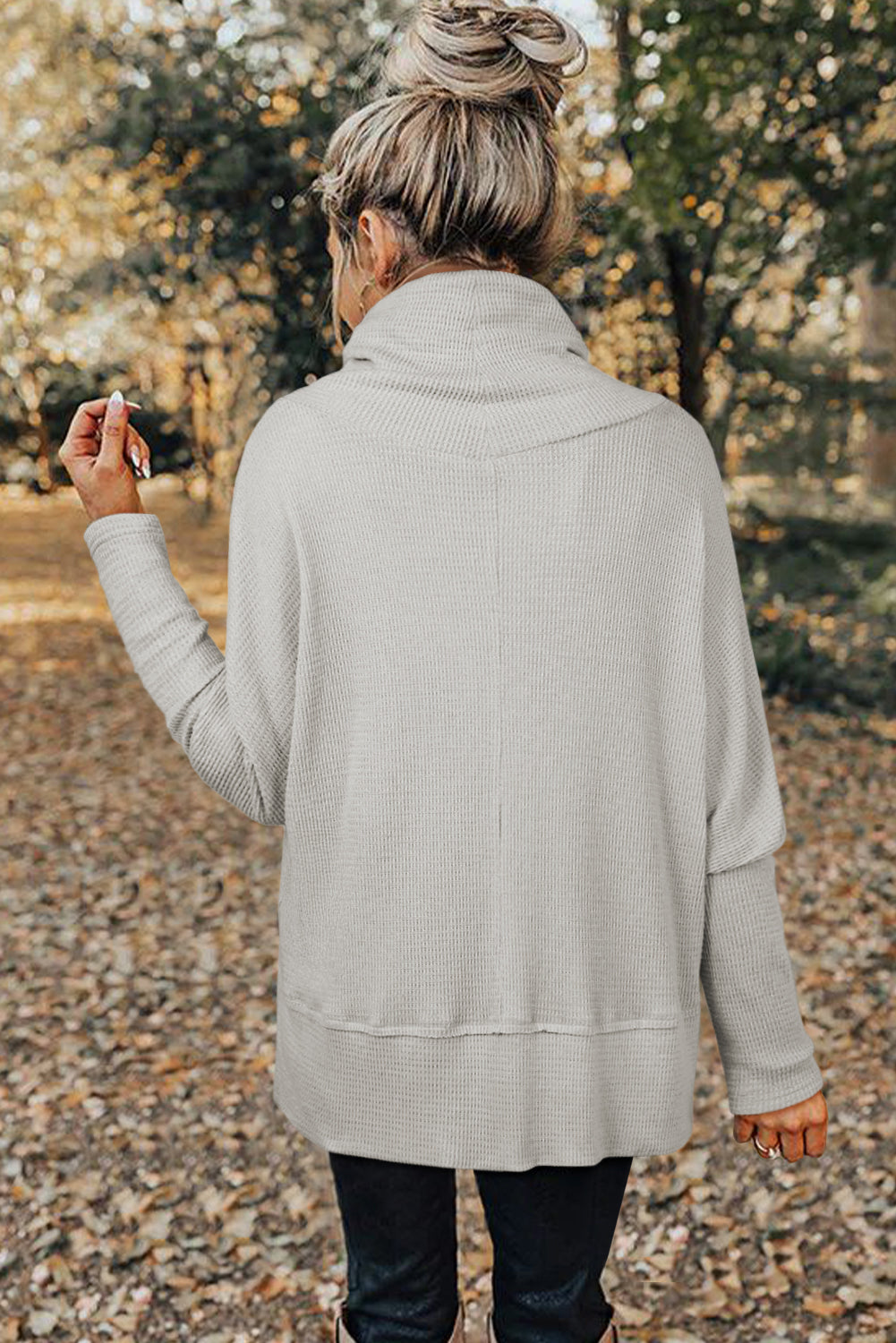 Cloudsoft Waffle Tunic Hoodie