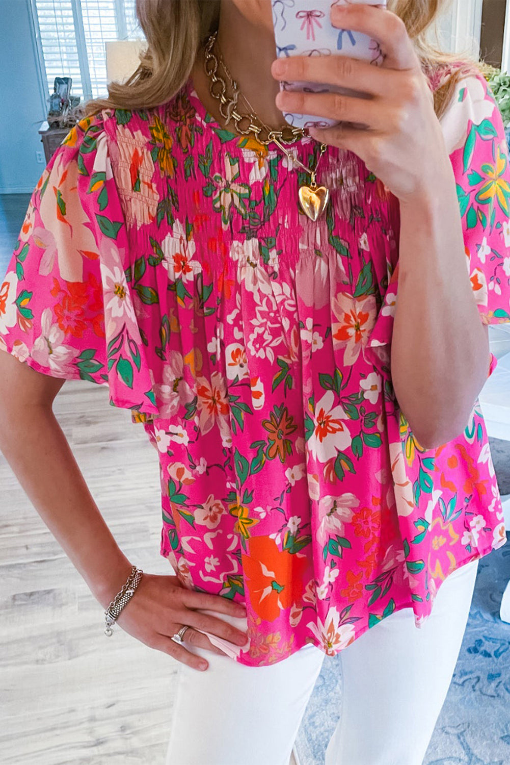 The Blushing Bouquet Blouse