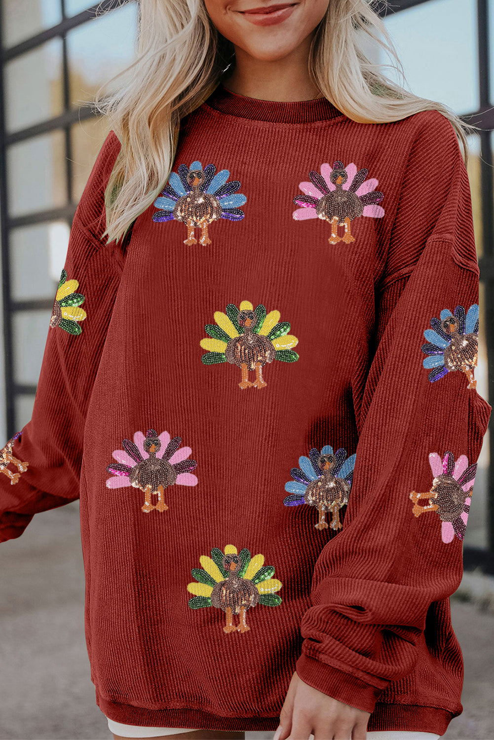 The Turkey Trot & Sparkle Sweatshirt