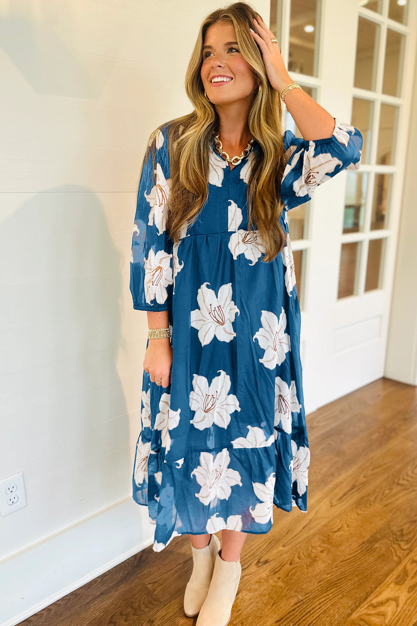 Bluebell Grace Midi Dress