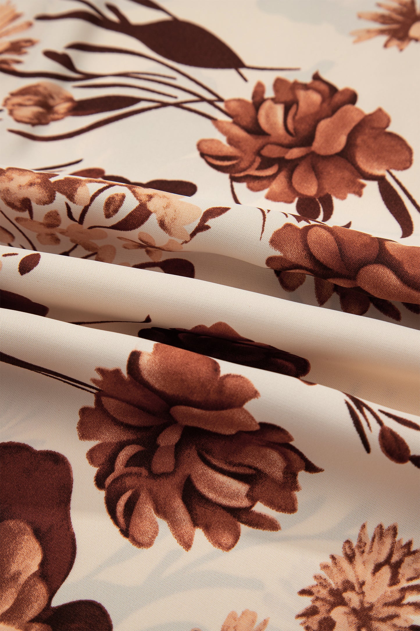 Autumn Bloom Satin Blouse