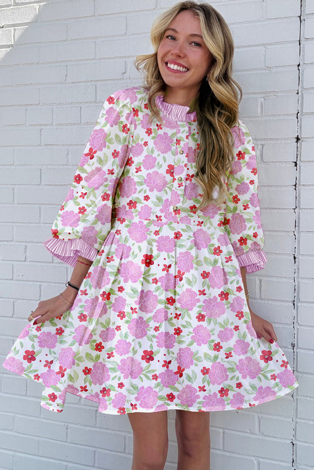 Garden Grace Floral Dress