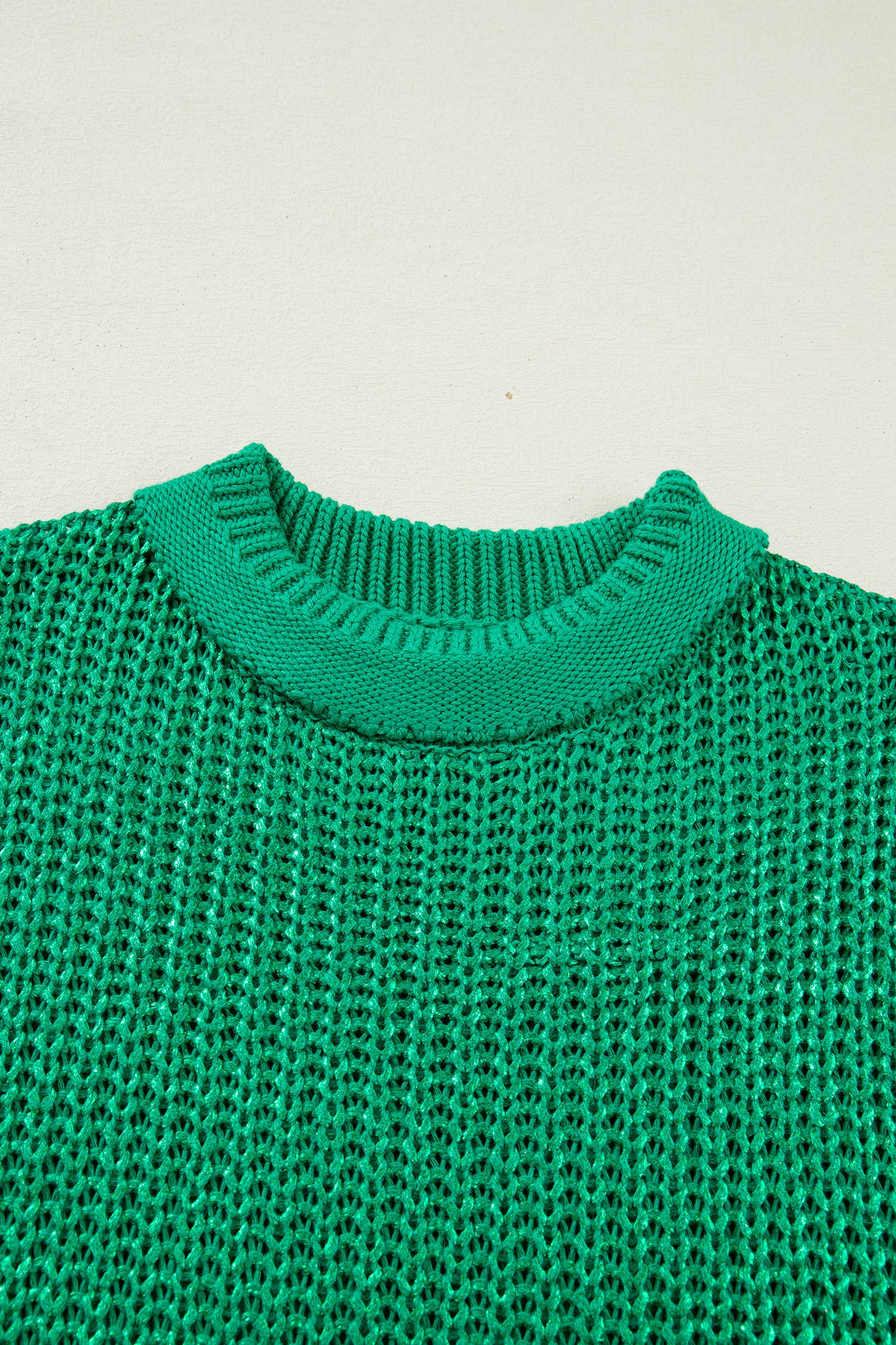 Emerald Shimmer Knit Top