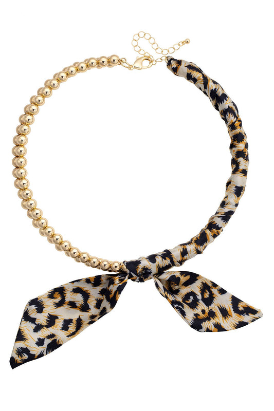 Savannah Silk Bow Necklace