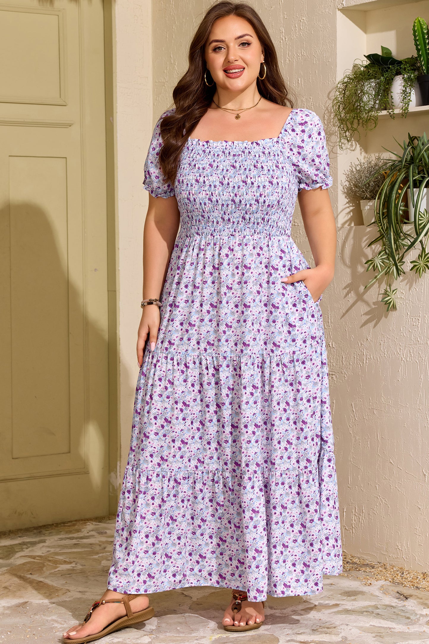 The Lavender Meadow Maxi- Curvy