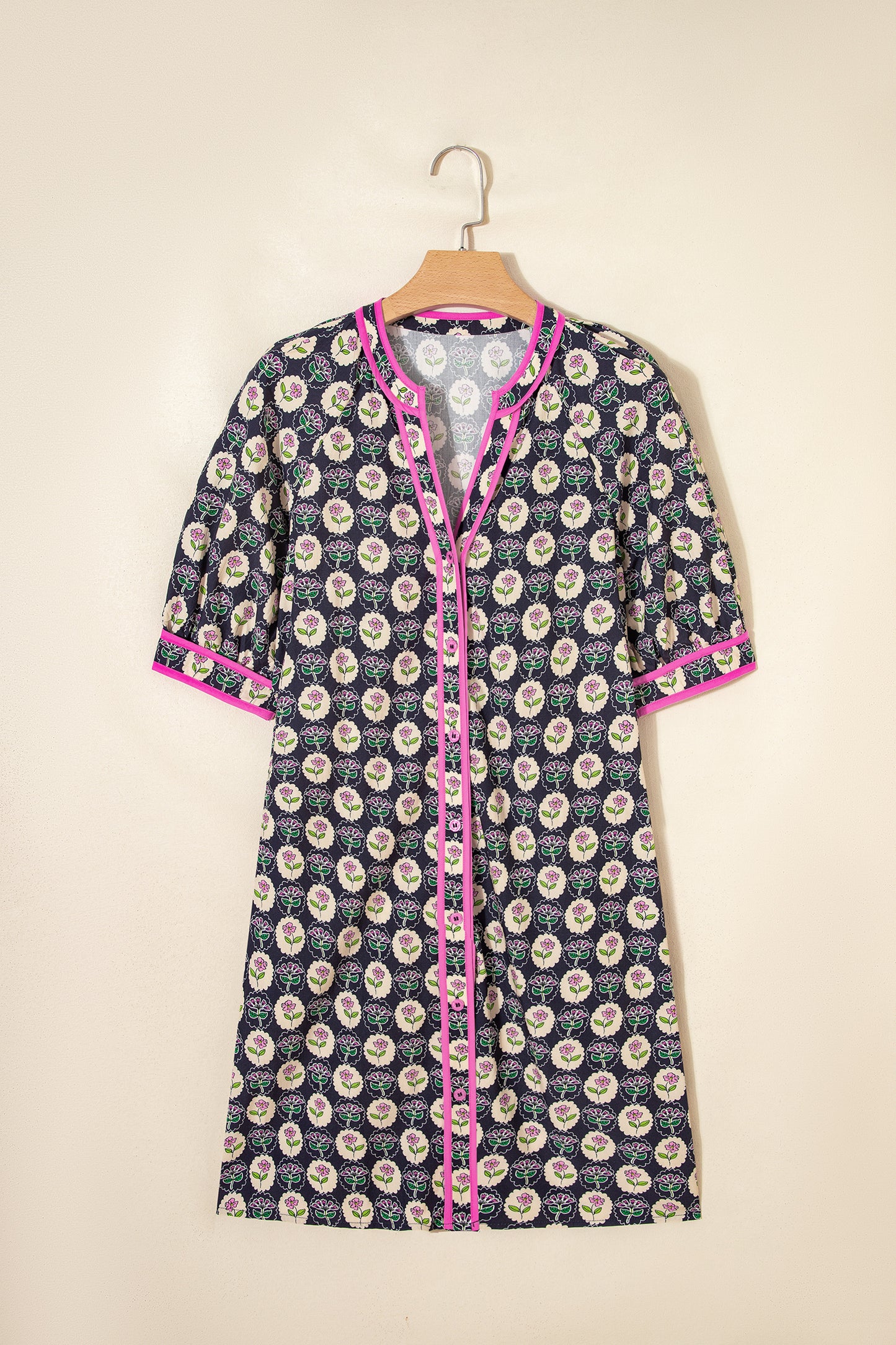 The Penny Lane Floral Shirt Dress