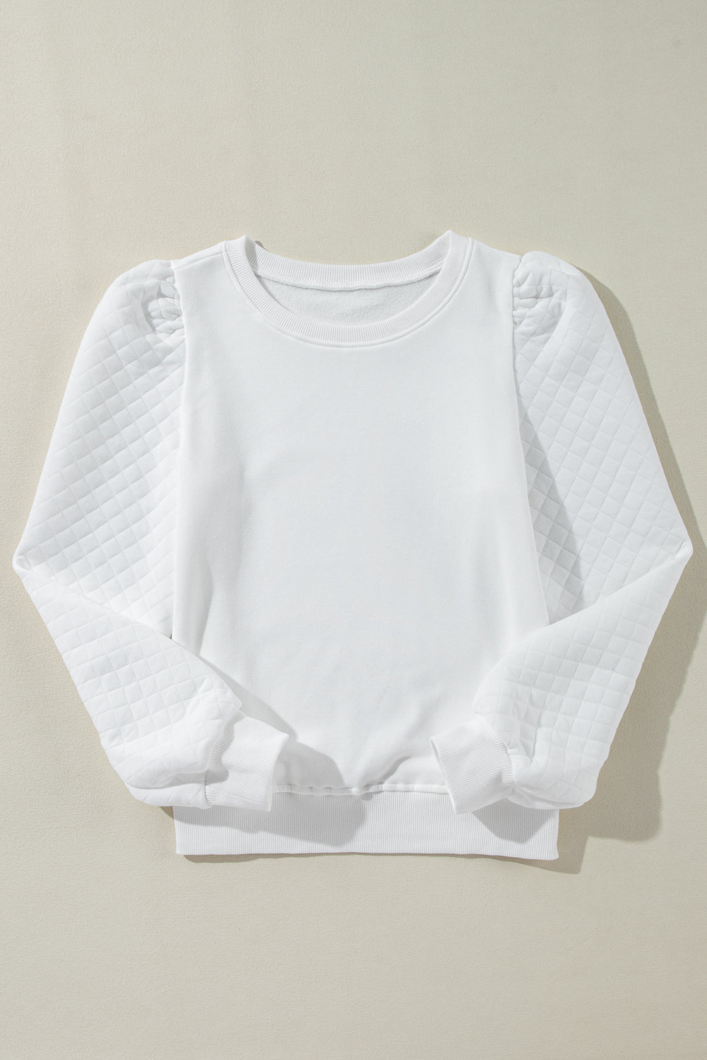 The Snowfall Quilted Sleeve 
 Sweatshirt
