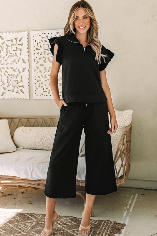 The Midnight Ruffle Set