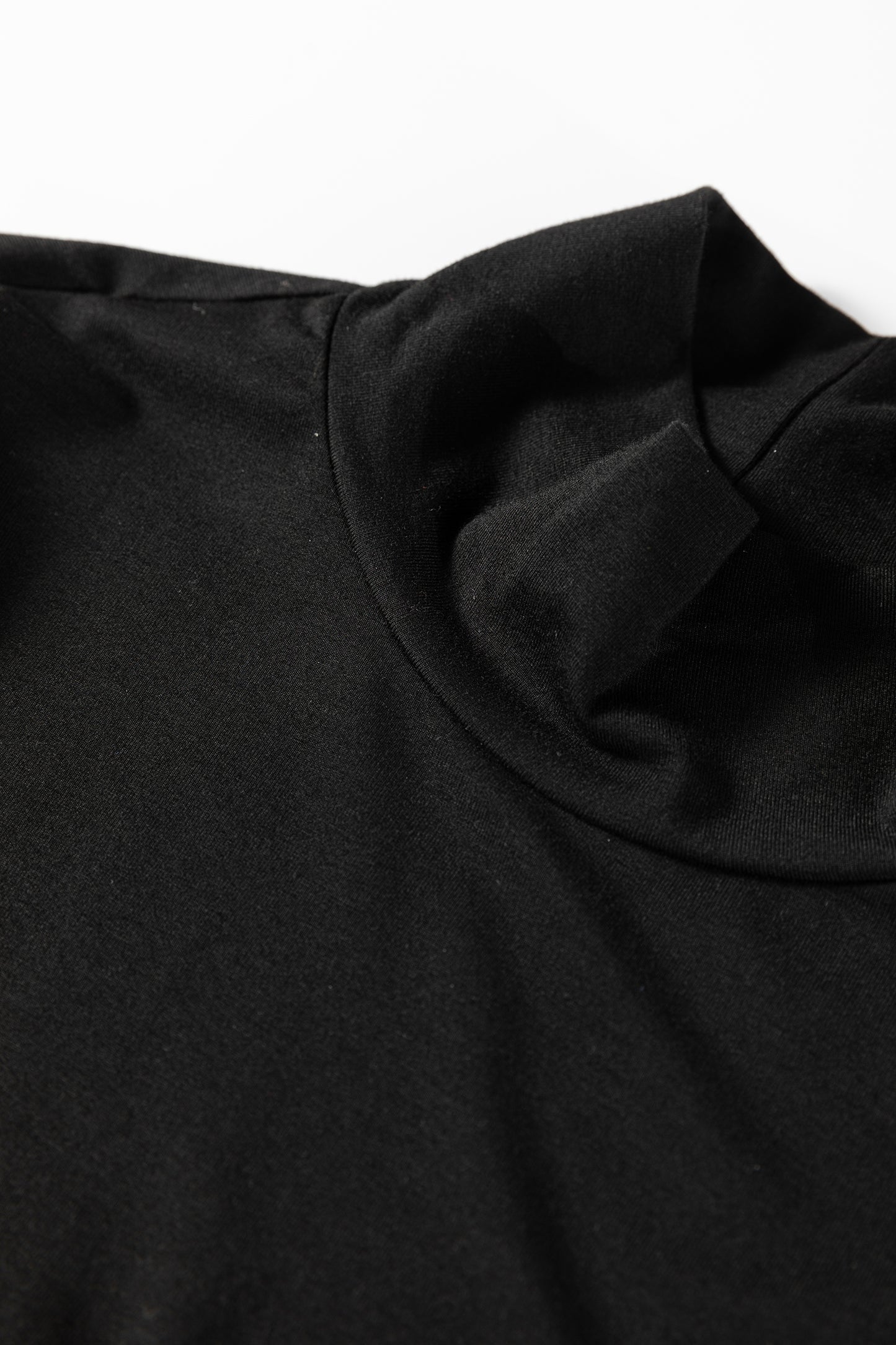 The Essential Black Mock Neck