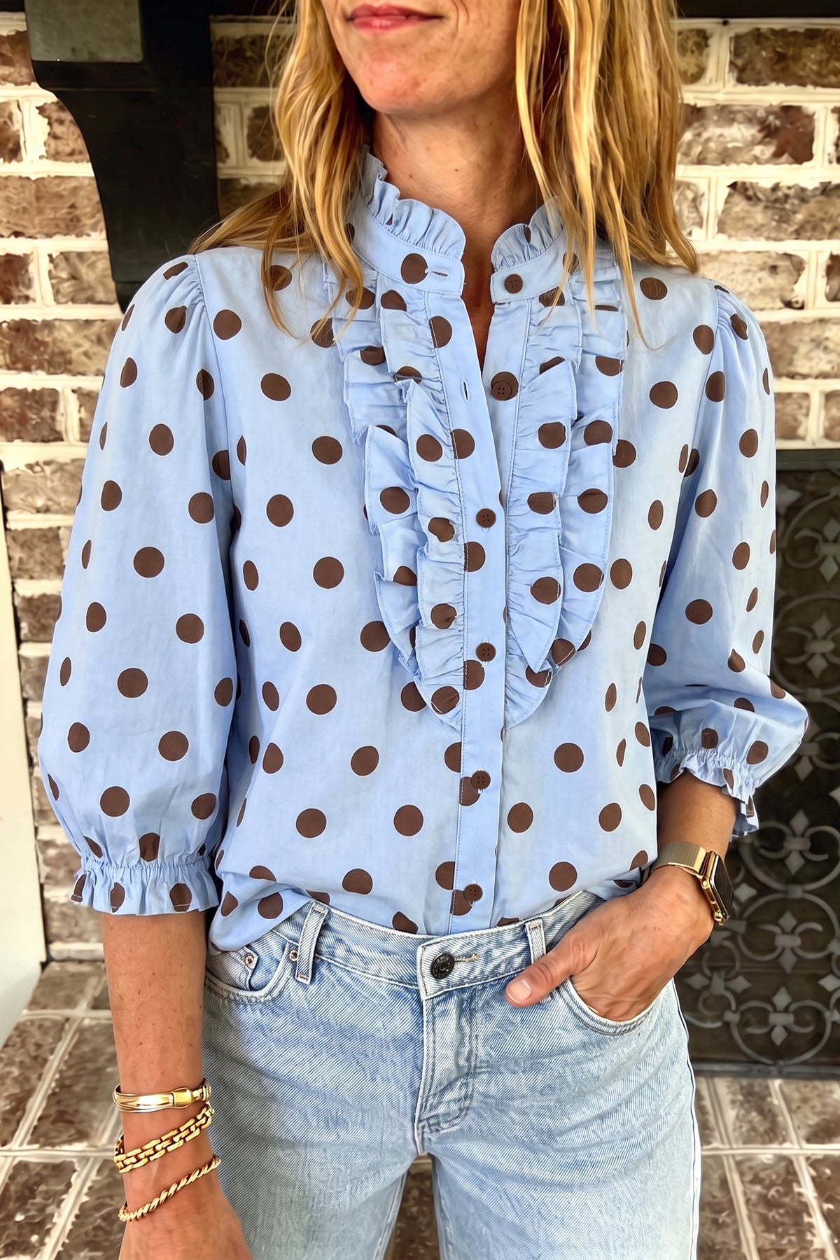 The Dot & Frill Blouse