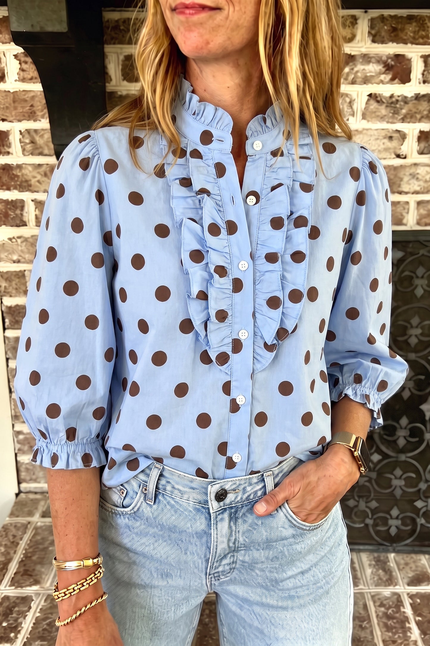 The Dot & Frill Blouse
