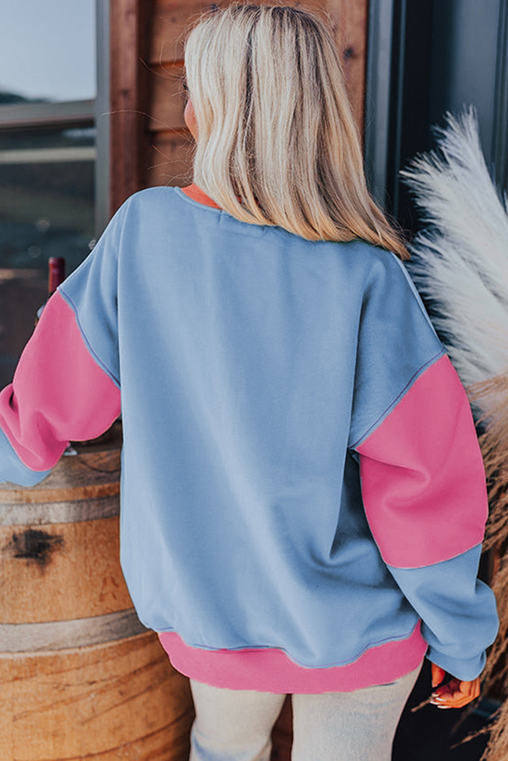 Candy Clouds Colorblock Crew