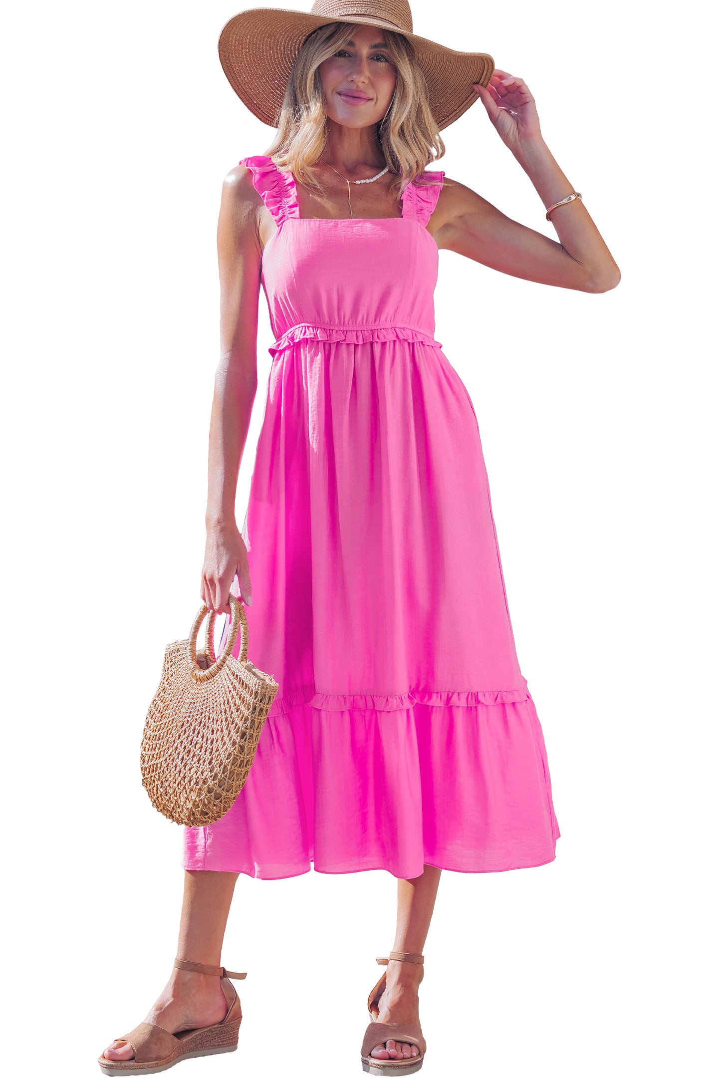 Pretty in Peony Midi Dress