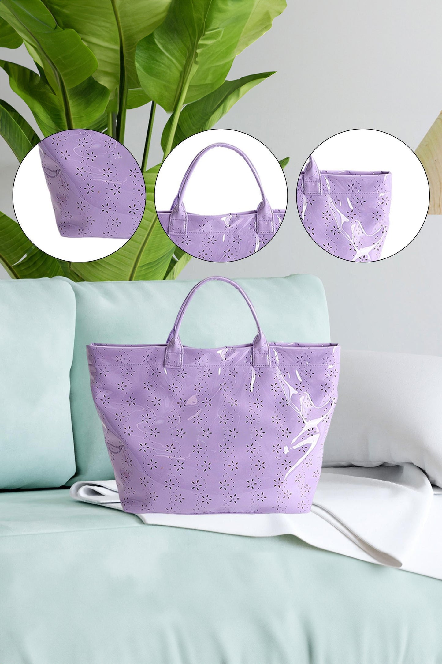 Glossy Waterproof Tote Bag