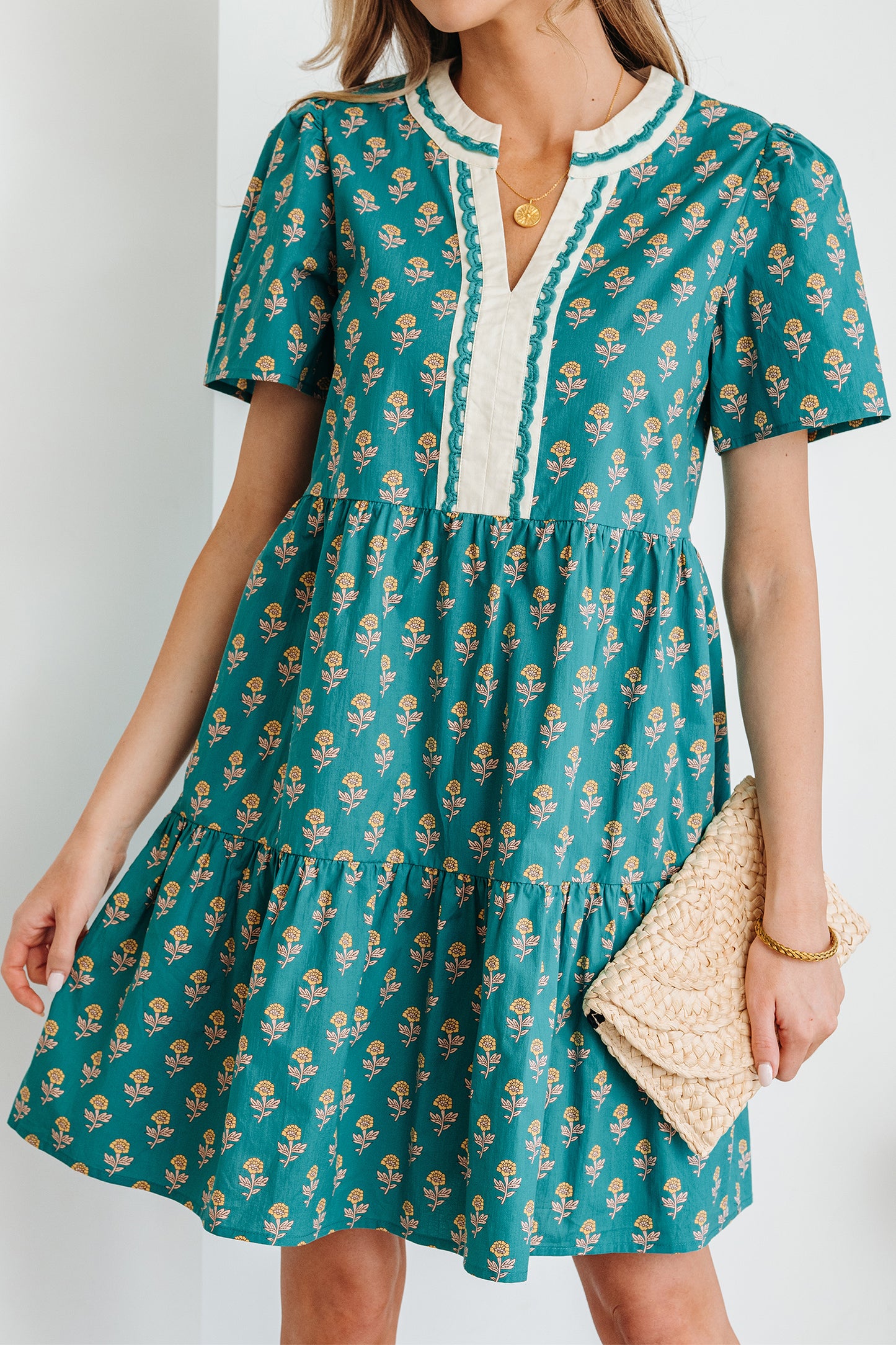 The Emerald Meadow Mini Dress