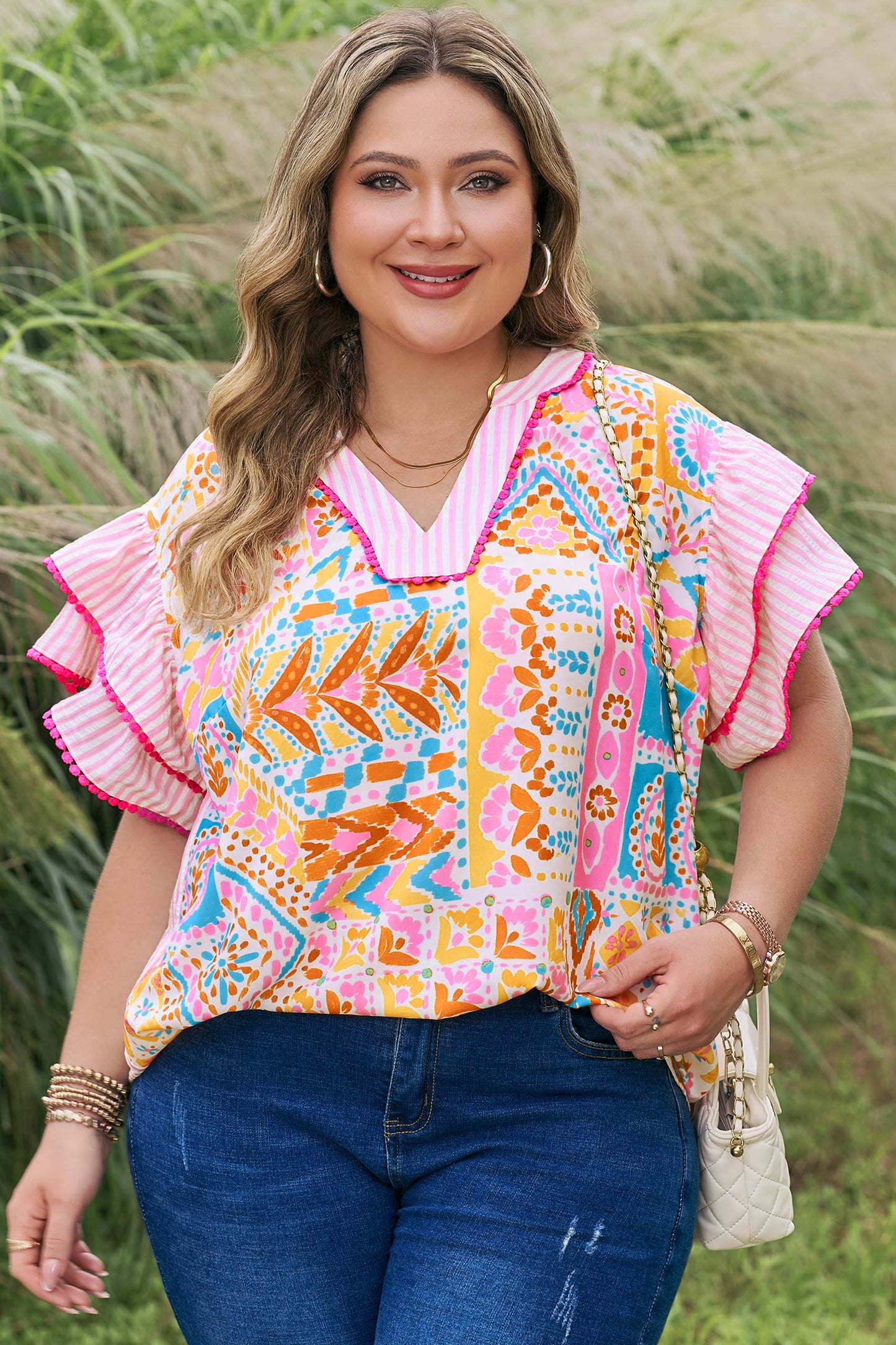 Curvy Fiesta Belle Blouse