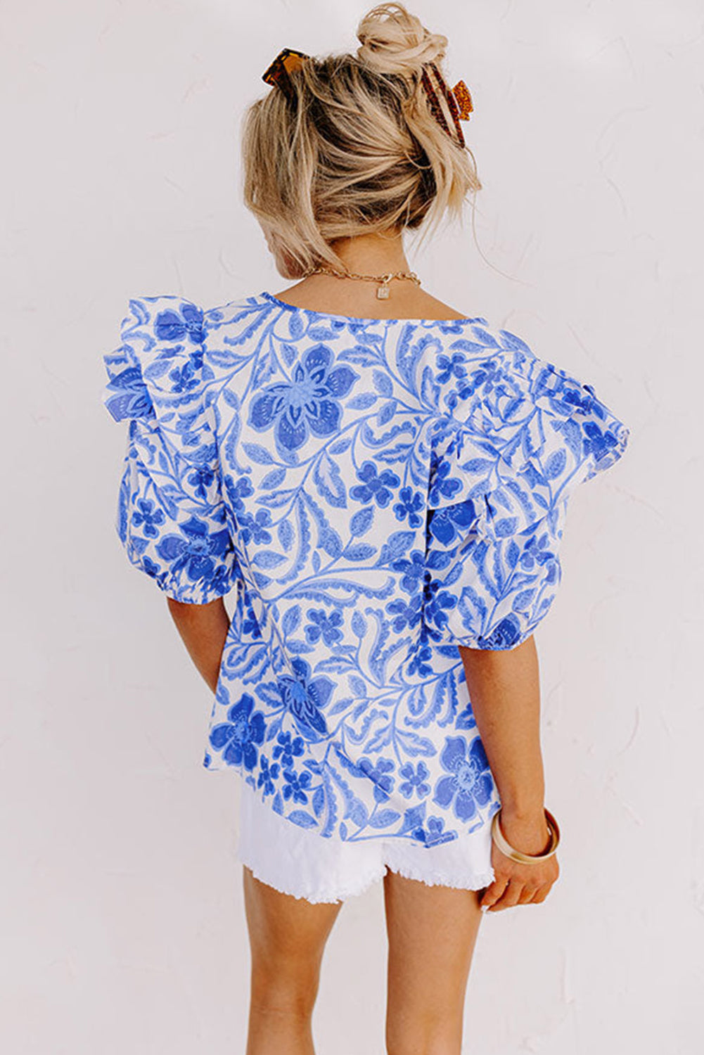 Porcelain Petal Blouse