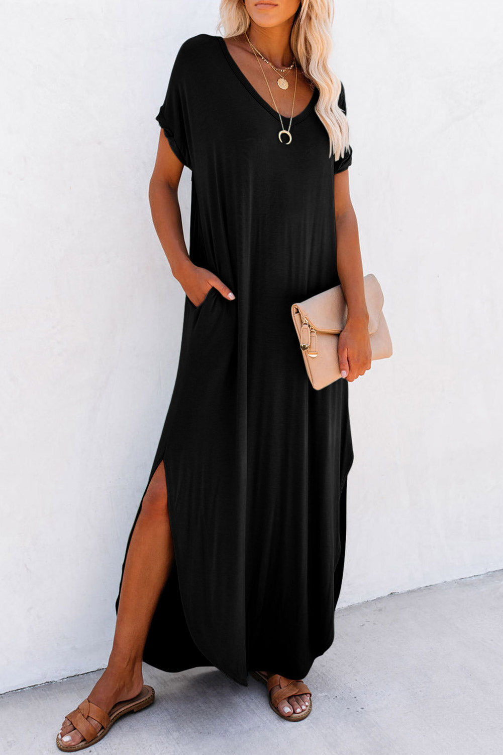 Midnight Ease Maxi Dress
