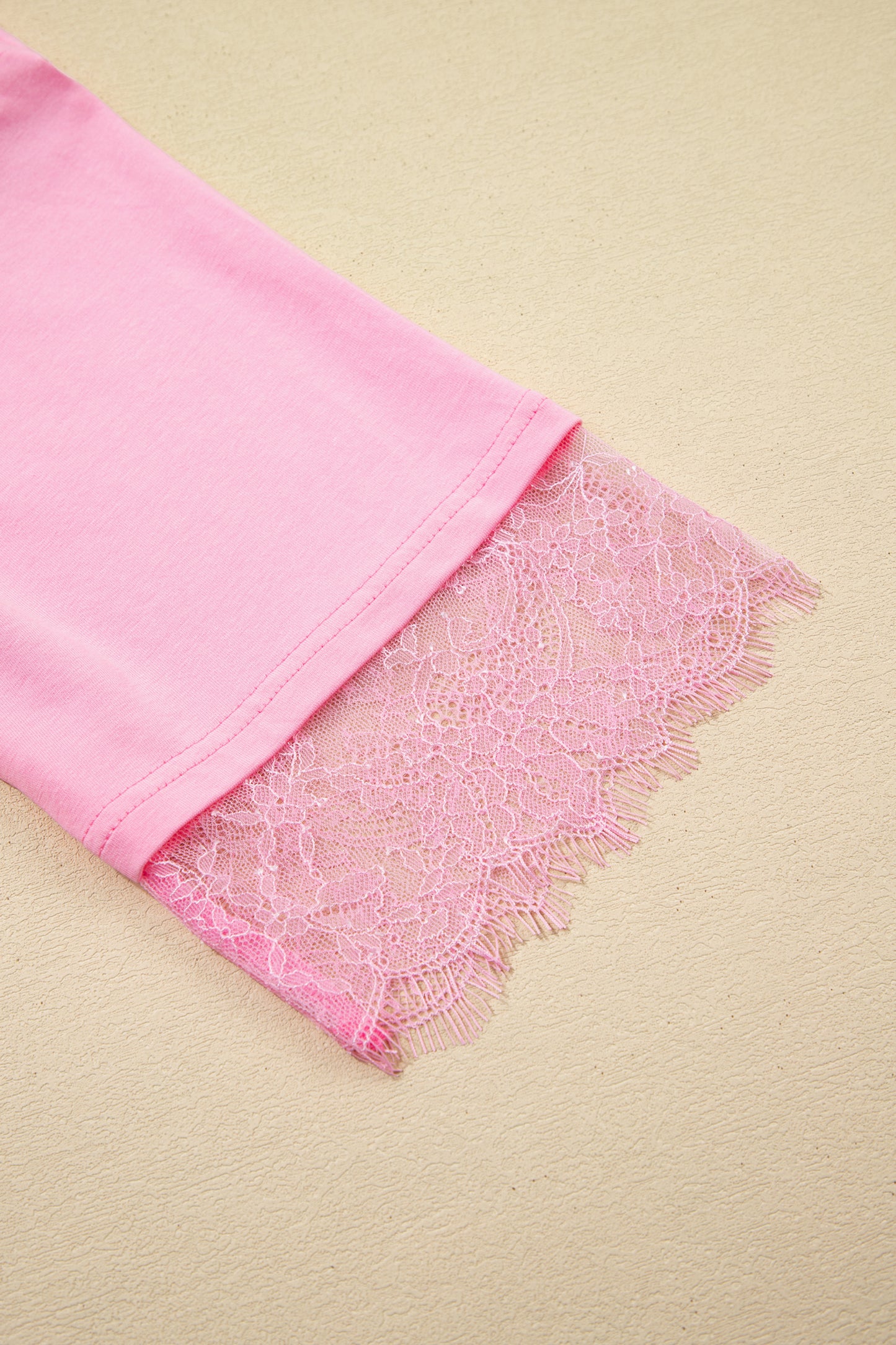 Blush Lace Back Tee