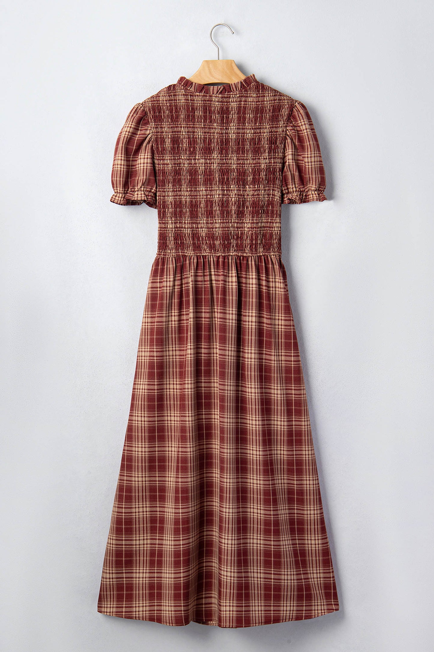The Bow & Plaid Game Day Maxi Dress