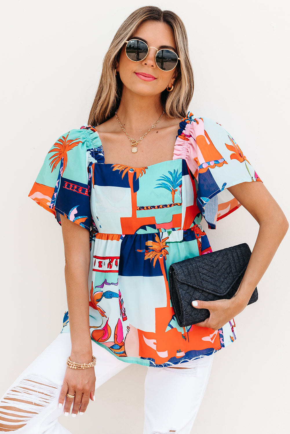 Palm Coast Pop Blouse