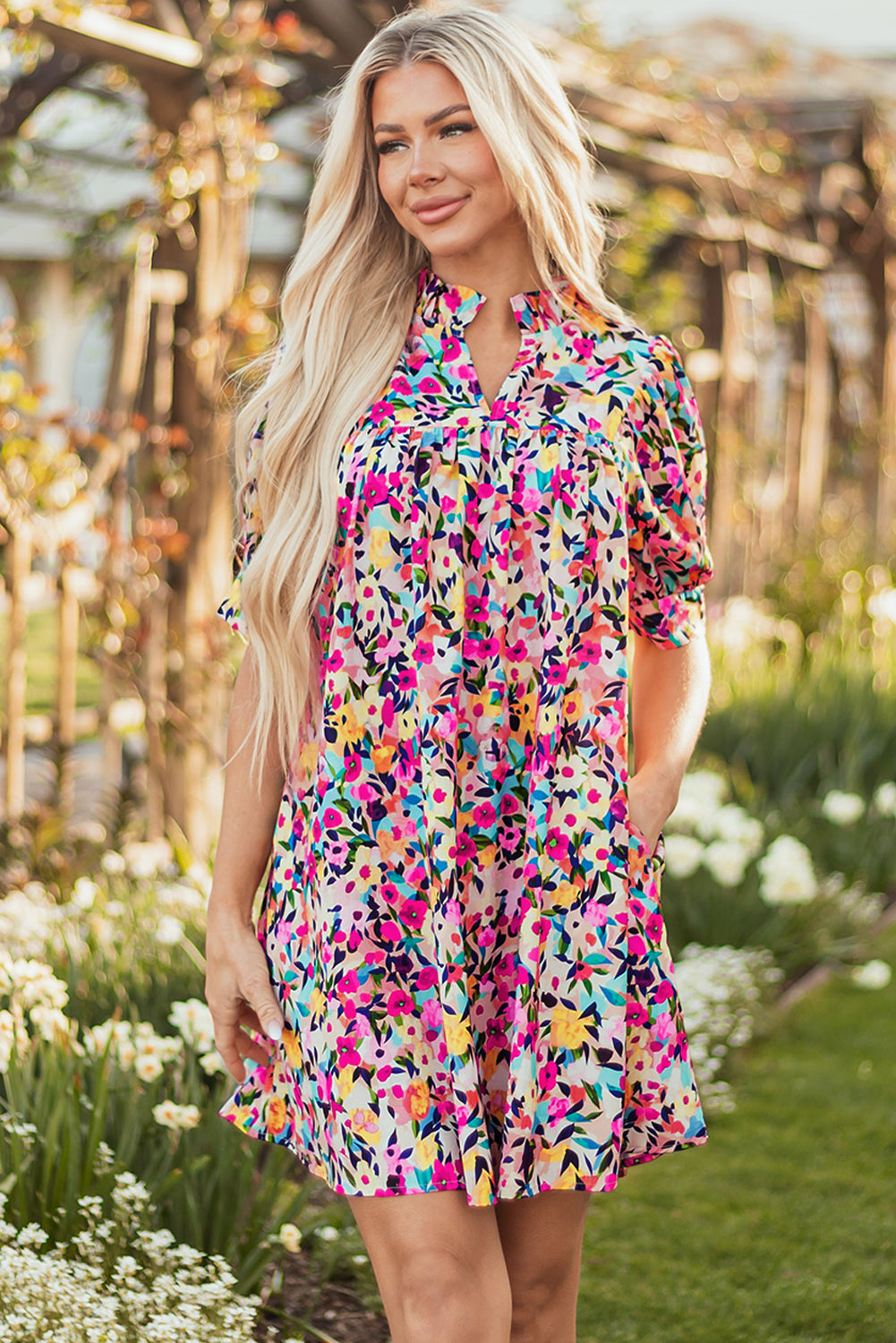Garden Party Babydoll Dress