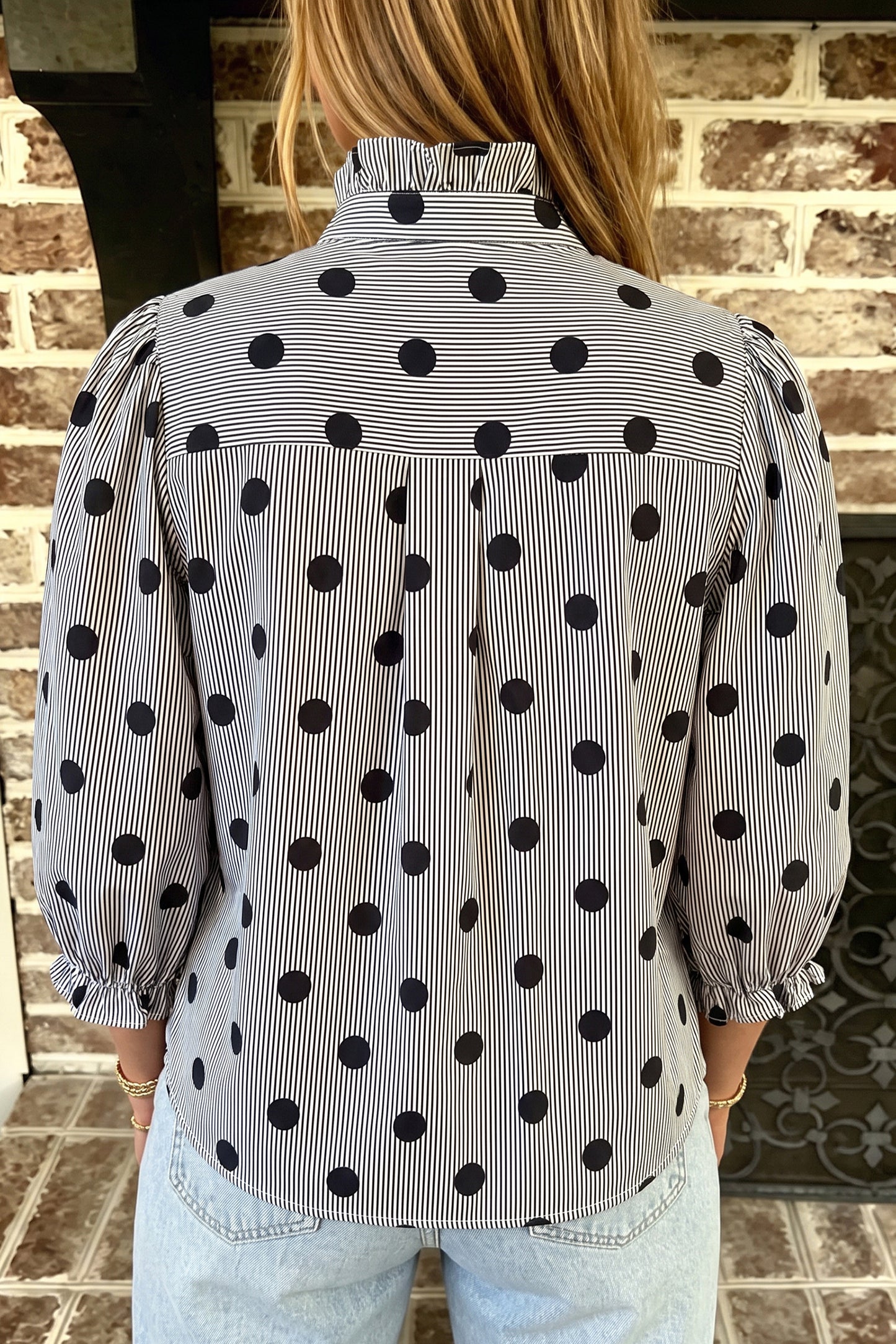 The Dot & Frill Blouse
