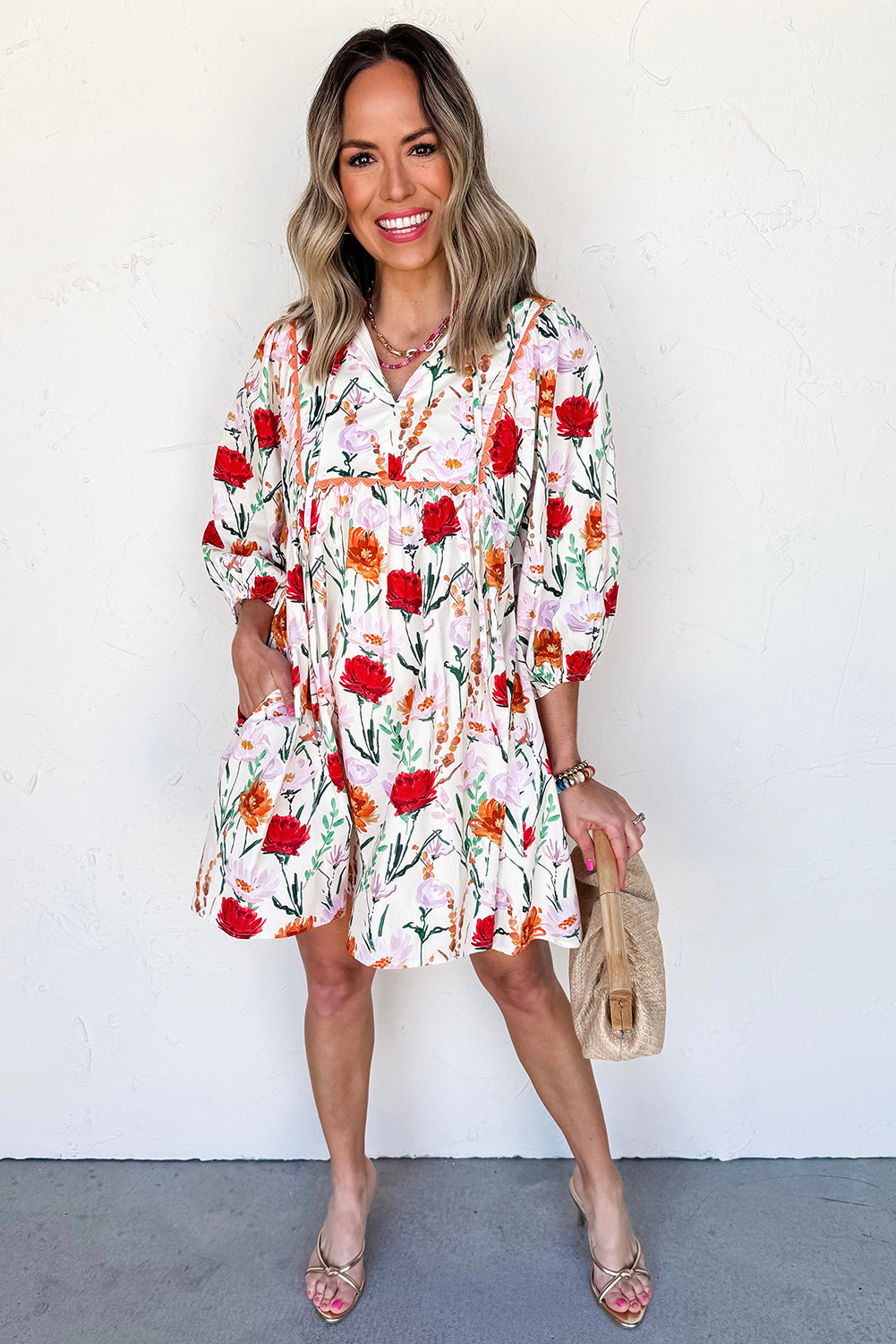 Wildflower Garden Babydoll Dress