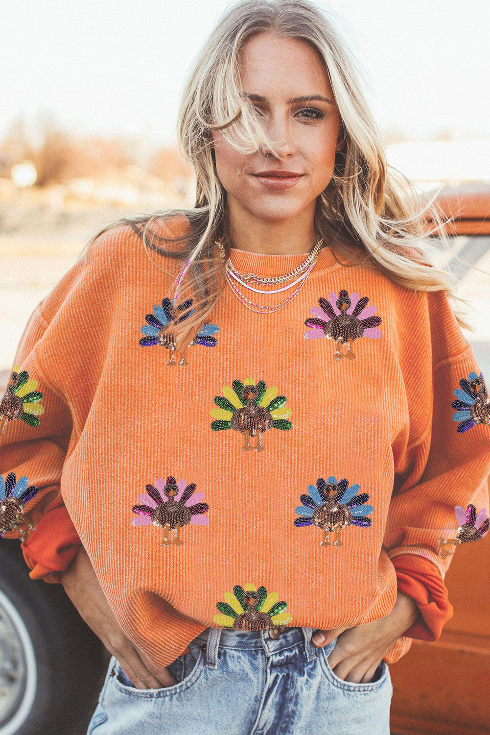 The Turkey Trot & Sparkle Sweatshirt